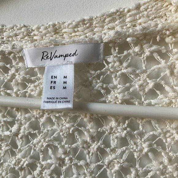 Revamped Long Open Knit Sweater  Size Medium - Picture 5 of 5